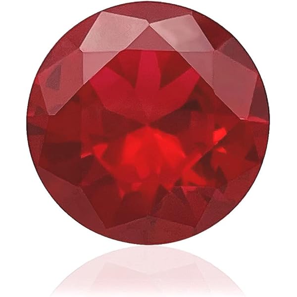 Amazon.com: Jaz77 - Lab Created Synthetic Ruby Corundum 2.5